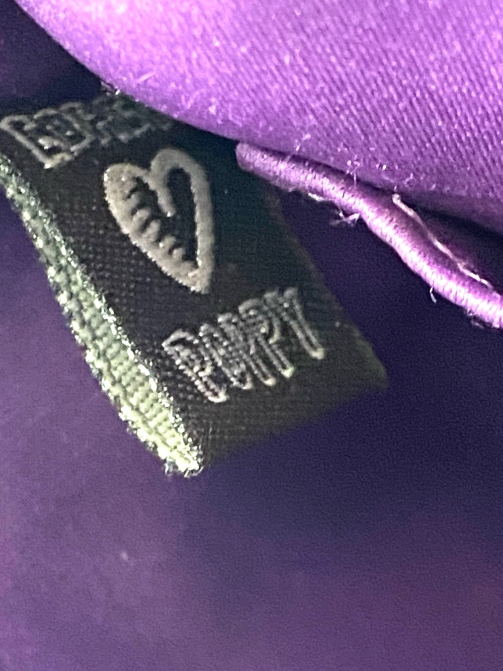 COACH POPPY Y2K EUC small  Purple Sequin Crossbody Plaid Accent bag - Picture 11 of 15